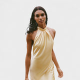 Gala - Satiinist Halter Kleit