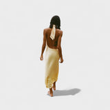 Gala - Satiinist Halter Kleid