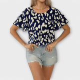 Evelyn - Casual pluus ümarate kaelustega