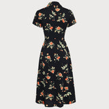 Glória - Must Lillene Midi Kleid