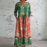 Judite - Vintage lilleline maxi kleit