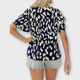 Evelyn - Casual pluus ümarate kaelustega