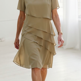 Lídia - Elegantne Mugavuse Ruffle Kleit