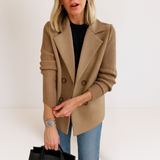 Marta - Elegantne Mantel Koos Kootud Varrukatega