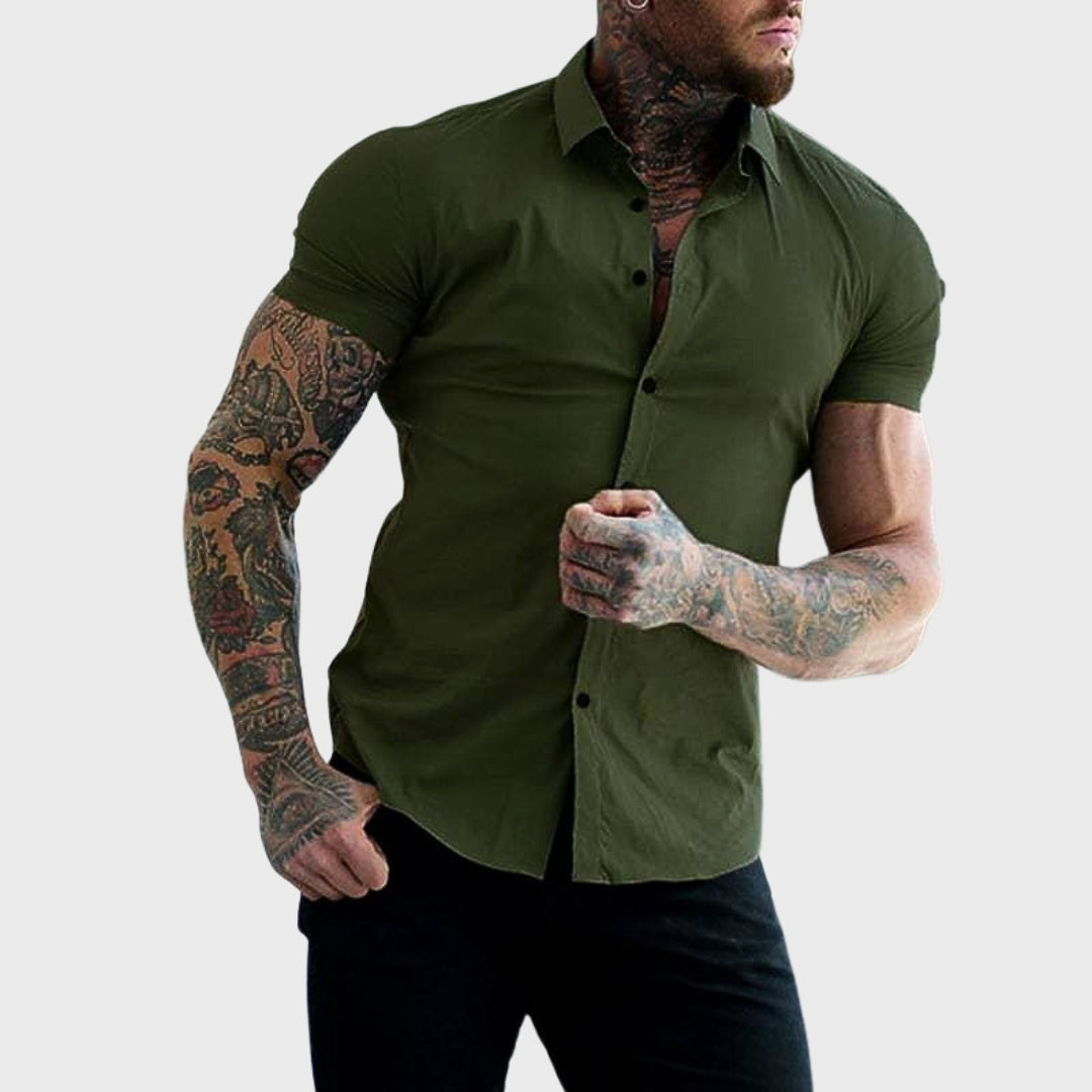 Ricardo - Lühikeste Varrukatega Slim Särk