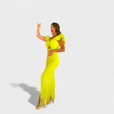 Lúcia - Neon flamenco kleit