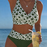 Marlene™ | Kaheosaline bikiinid elegantse rombimustriga