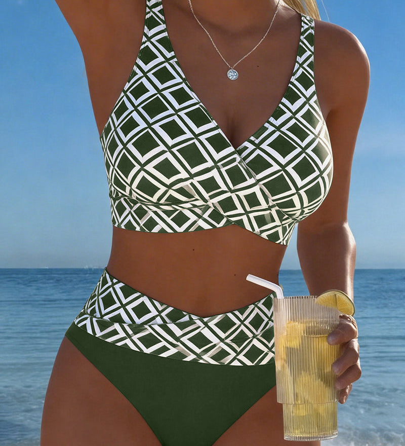 Marlene™ | Kaheosaline bikiinid elegantse rombimustriga