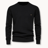 Miguel - Ümmarguse Kaelusega Kootud Pullover