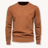 Miguel - Ümmarguse Kaelusega Kootud Pullover