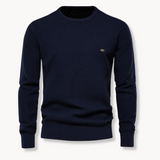 Miguel - Ümmarguse Kaelusega Kootud Pullover