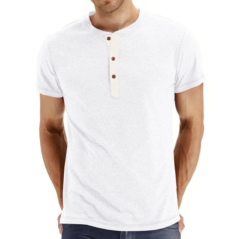 T-särk Henley - Pehme Kanga Kaelus