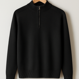 Kootud Pullover - Poolne Lukk