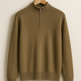 Kootud Pullover - Poolne Lukk