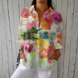 Inês - Elegantne Aquarelli Lilleline Blus