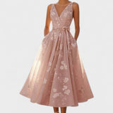 Catarina - Elegantne Midi Kleit