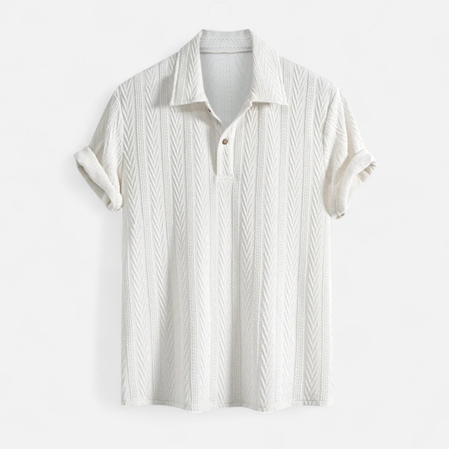 Polo Särk - Jacquard Kootud Krae