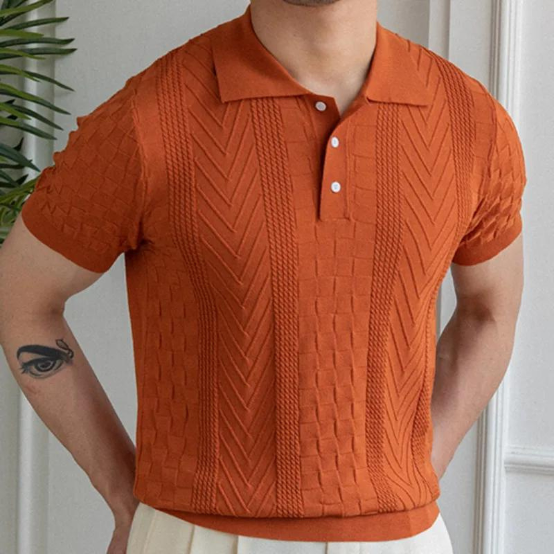 Polo - Tekstuuriga Jacquard