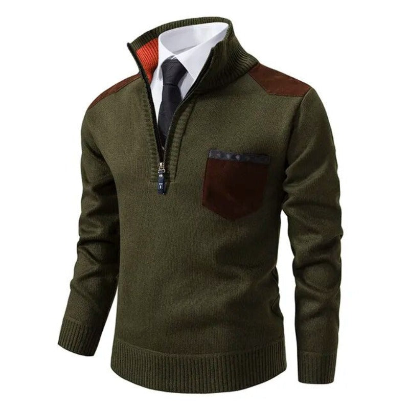 Kootud Pullover - Kraega