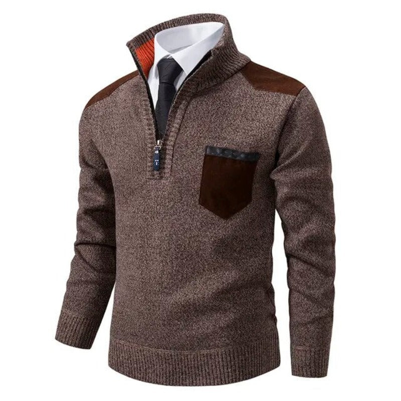 Kootud Pullover - Kraega