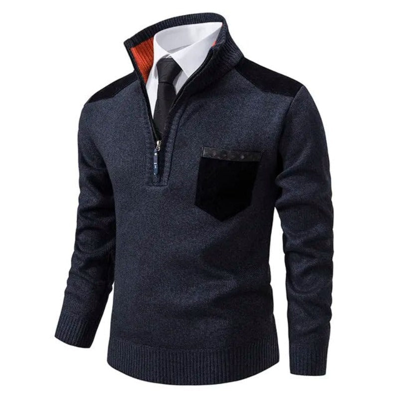 Kootud Pullover - Kraega