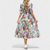 Clara - Elegantne Lilleline Midi Kleid