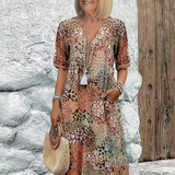 Lia - Naiste Midi Kleid