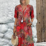 Lia - Naiste Midi Kleid