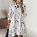 Daniela - Geomeetrilise Mustriga Särk Kleid