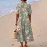 Camélia - Midi lilleline retro kleit